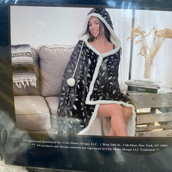 Chic Home Ansen lightweight wearable blanket/snuggie - Picture 6 of 12